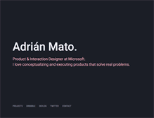 Tablet Screenshot of adrianmato.com